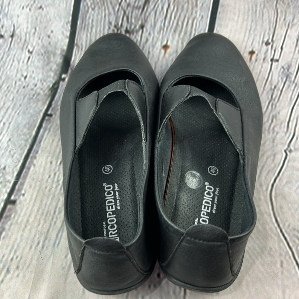 A’RCIPEDICO ITATIAIA Made in PORTUGAL Black Lightweight Slip On Mary Jane Flats - Picture 15 of 17